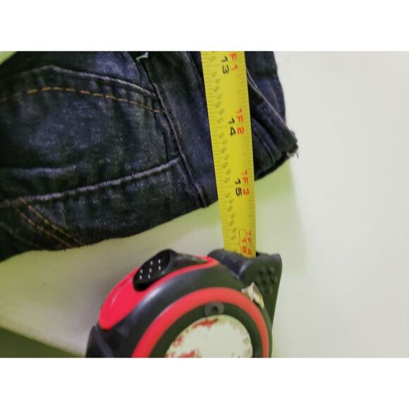 Diamante Size 13 Jeans Bejeweled Blue Denim Cotton/poly/spandex Blend Stretch - Picture 5 of 5